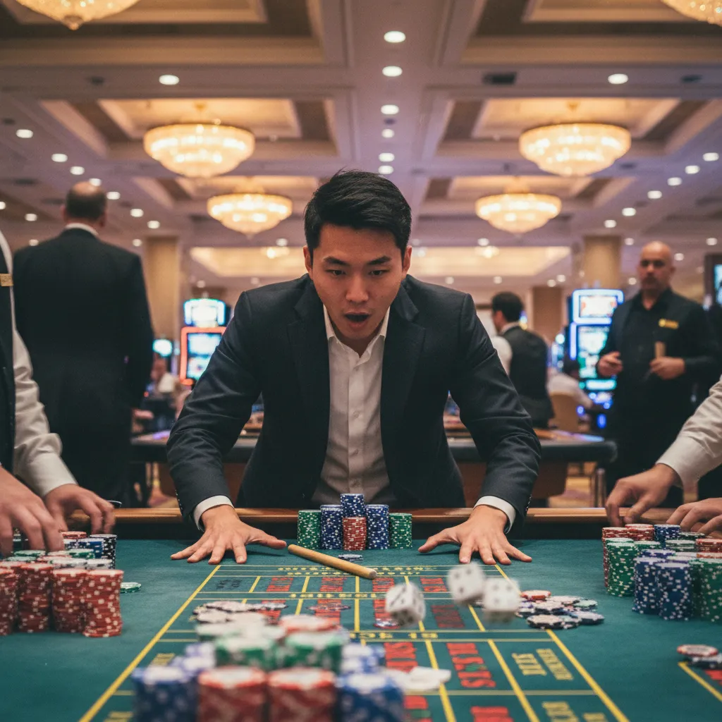 Minh họa chiến lược Iron Cross trên bàn Craps với các cược Field, Place 5, 6, 8