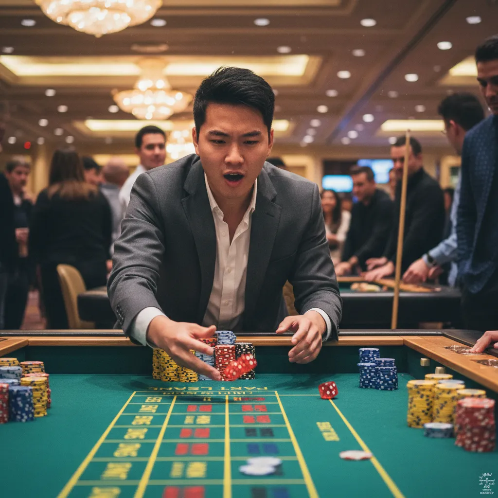 Người chơi Craps đang đặt cược Odds