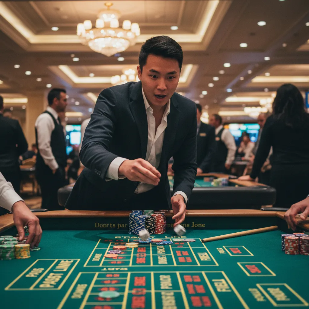 Nút ON/OFF trên bàn Craps